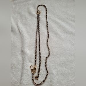 Unbranded adjustable faux leather chain strap